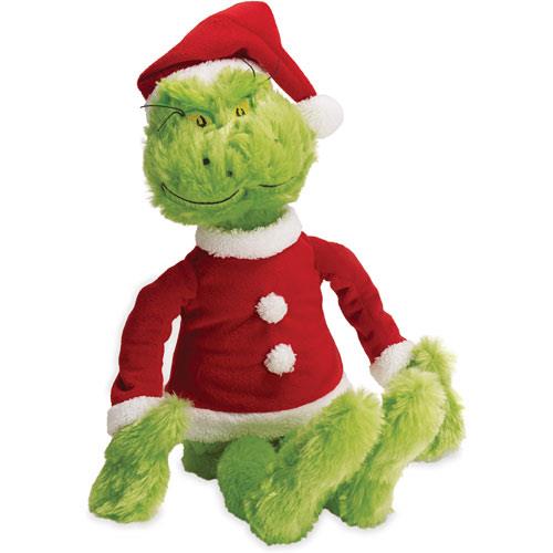 Manhattan Toy Dr. Seuss The Grinch in Santa Suit  /  Le Grinch du Dr. Seuss en costume de Père Noël.