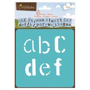 Avenue Mandarine Stencils Alphabet Fantasy