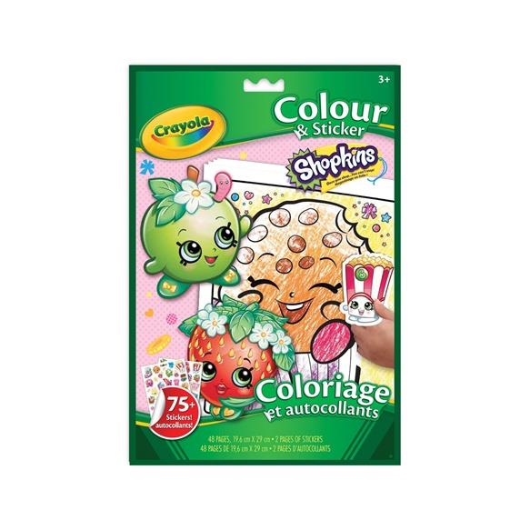 Shopkins Coloring and Sticker Book