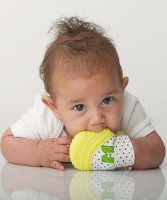 Munch Mitt Baby Teething Mitten Yellow