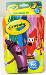 Crayola Square Tin Case Tin Box / Boîte en métal carrée Crayola