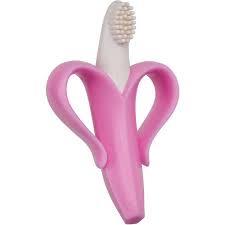 Baby Banana Teething Toothbrush Pink