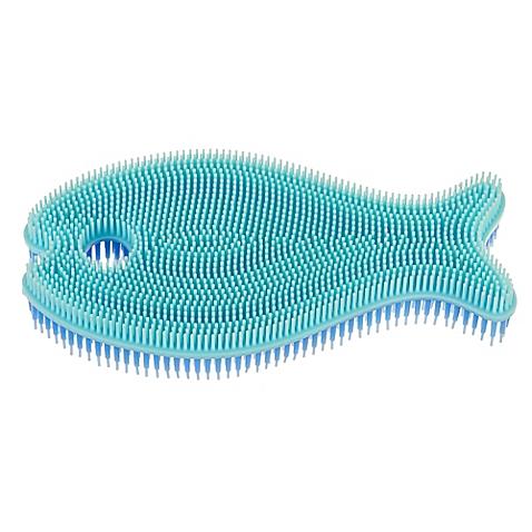 Silicone Bath Scrub Blue Fish