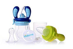 Kidz Food Feeder Starter Pack - Lime Green & Aqua / Trousse de démarrage pour distributeur de nourriture Kidz - Vert citron et turquoise
