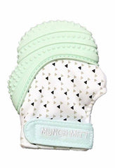 Munch Mitt Baby Teething Mitten Mint Green / Moufle de dentition pour bébé vert menthe