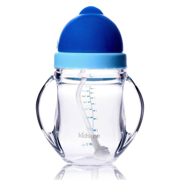 Tritan Training Cup With Straw Blue
