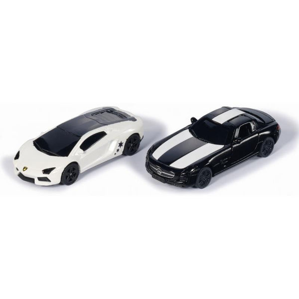 Siku Black and White Die Cast Lamborghinis