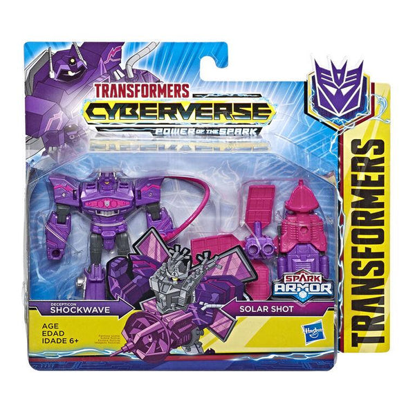 Transformers Cyberverse Power Of The Spark Deception Shockwave & Solar Shot