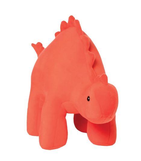 Manhattan Toy Velveteen Dino Stegosaurus - Gummy (Red)