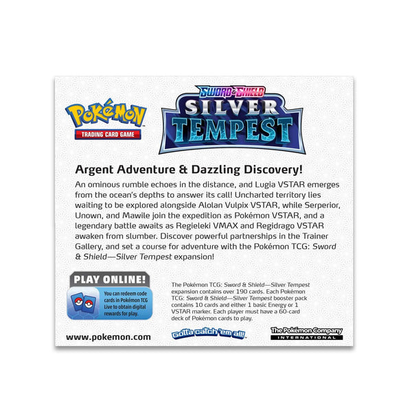 Pokemon Sword & Shield Silver Tempest Booster Packs - Jouets LOL Toys 