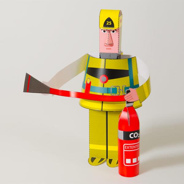 Hartiatoys DIY Paper Craft Kit Firefighters - Jouets LOL Toys