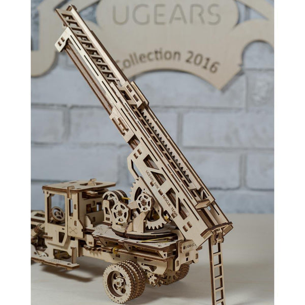 Ugears Model Fire Truck "Fire Ladder" - Jouets LOL Toys
