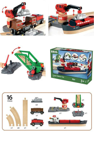 Brio Cargo Harbor Train Set - Jouets LOL Toys