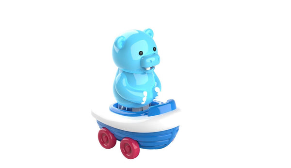 Zoomigos Hippo With Rowboat Zoomer-Jouets LOL Toys