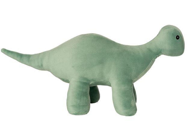 Manhattan Toy Velveteen Dino Brontosaurus - Stomper (Green)