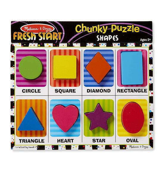 Melissa & Doug Shapes Chunky Puzzle - Jouets LOL Toys