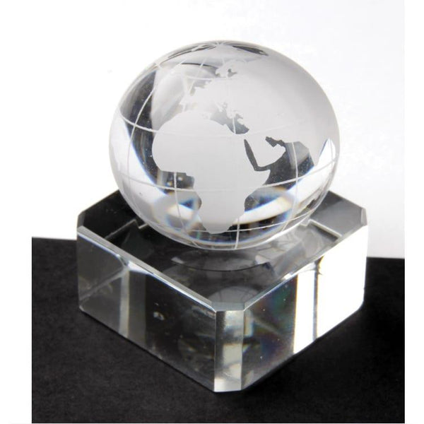 House of Marbles Handmade Frosted & Clear World Map 30mm