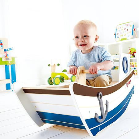 Hape High Seas Rocker Boat (Montreal, In-Store or Pickup ONLY)
