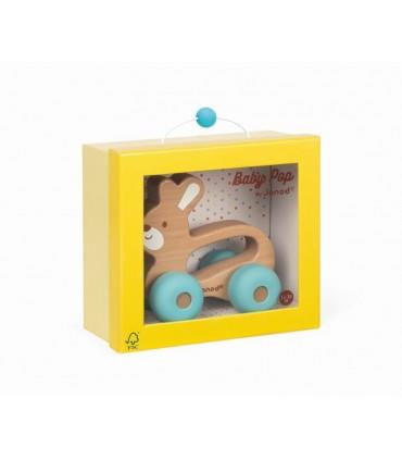 Janod Baby Pop Push Along Bunny - Jouets LOL Toys