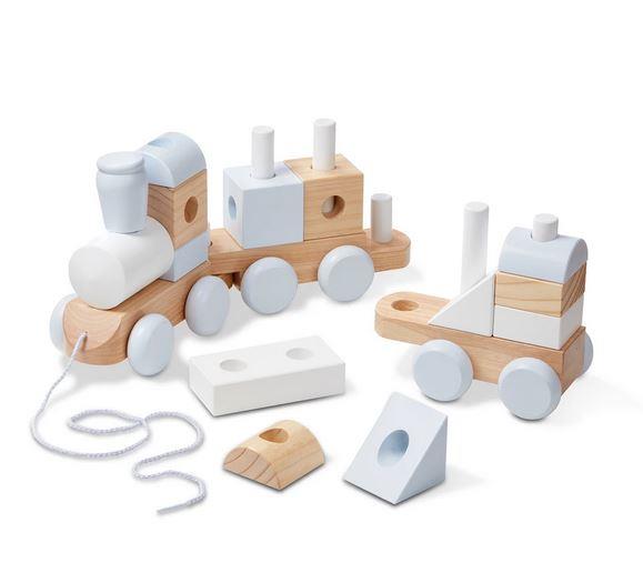 Melissa & Doug Jumbo Stacking Train (Neutral) (Montreal, In-Store or Pickup ONLY)