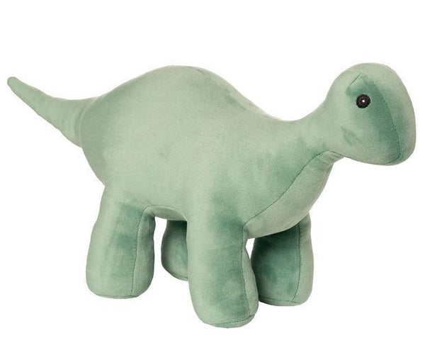 Manhattan Toy Velveteen Dino Brontosaurus - Stomper (Green)
