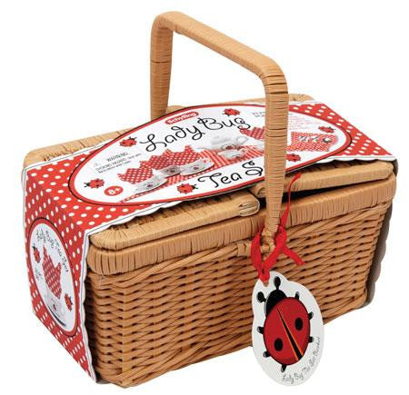  Ladybug Tea Set Basket - Jouets LOL Toys