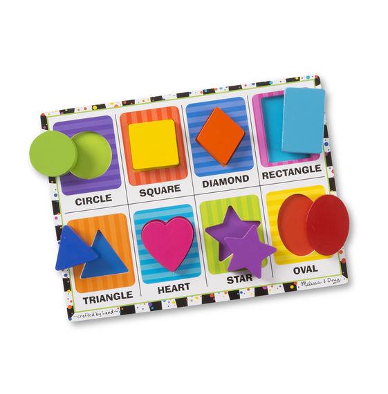 Melissa & Doug Shapes Chunky Puzzle - Jouets LOL Toys
