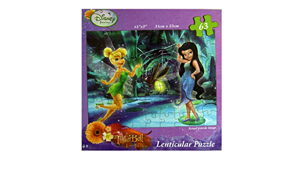 Disney Tinkerbell Lost Treasure Lenticular Puzzle with Firefly