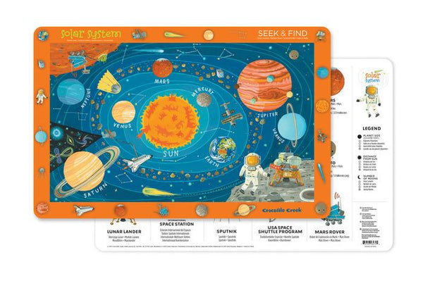 Crocodile Creek Solar System Placemat - Jouets LOL Toys