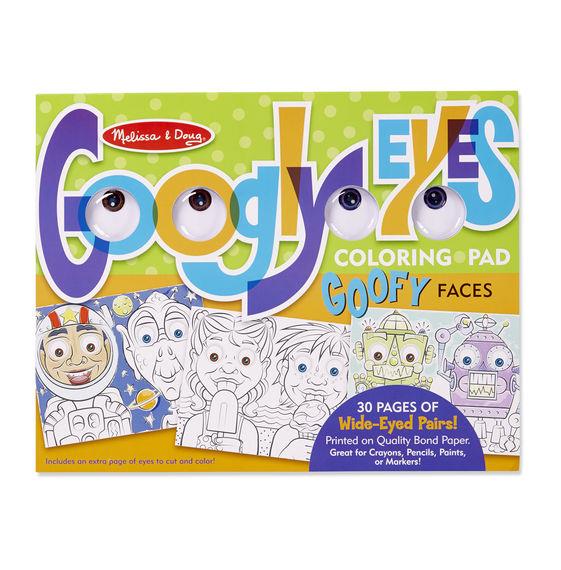 M&D Goofy Faces - Googly Eyes Coloring Pad - Jouets LOL Toys