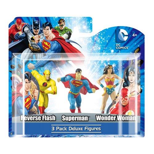 DC 3-Pack Figure Set (Superman, Wonder Woman, Reverse Flash)