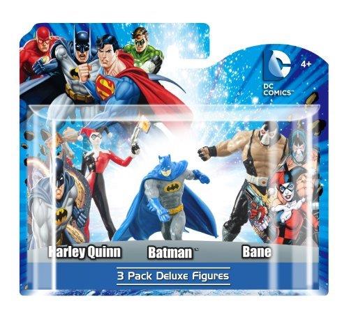 DC 3-Pack Figure Set (Harley Quinn, Batman, Bane) - Jouets LOL Toys