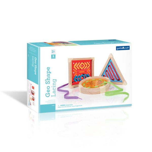 Guidecraft Geo Shape Lacing - Jouets LOL Toys