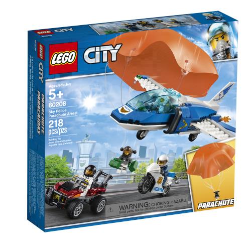 Lego City Sky Police Parachute Arrest - 60208 - Jouets LOL Toys