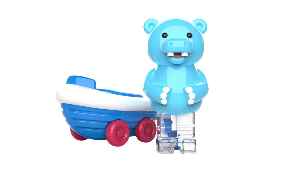 Zoomigos Hippo With Rowboat Zoomer-Jouets LOL Toys