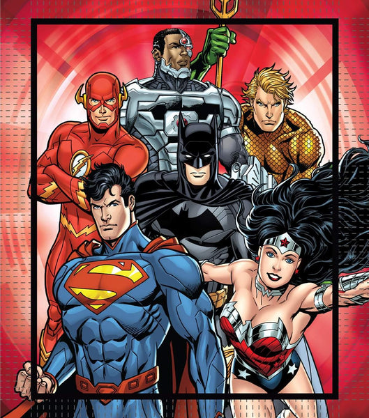 DC Comics Justice League Diamond Dotz Poster Six Stacked Superheroes