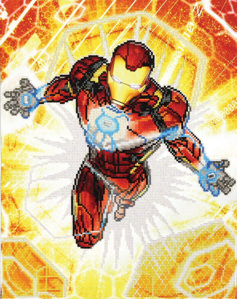 Disney Marvel Diamond Dotz Poster Iron Man Blast Off