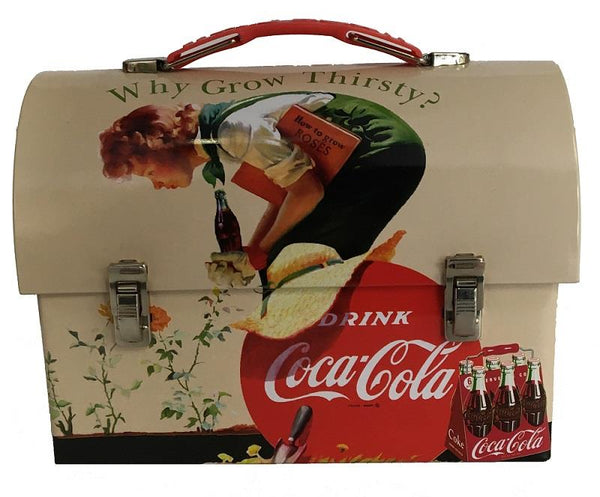 Coca-Cola Tin Dome Lunch Box - Why Grow Thirsty