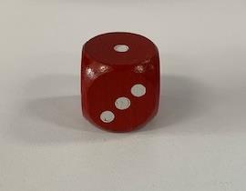 Chessex Dice Red With White Dots (Med)