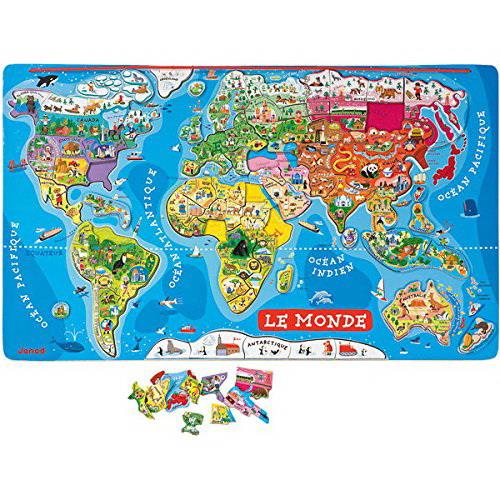 Janod Magnetic Map Puzzle (French)