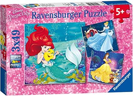 Disney Ravensburger Puzzle Princesses Adventures (3 x 49pcs)