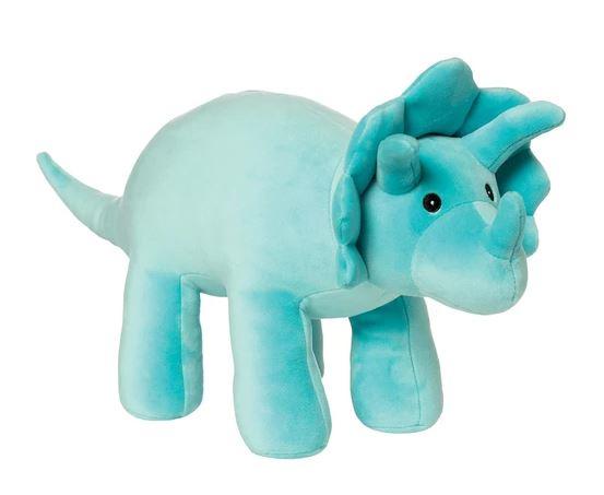 Manhattan Toy Velveteen Dino Triceratops - Spike (Blue)
