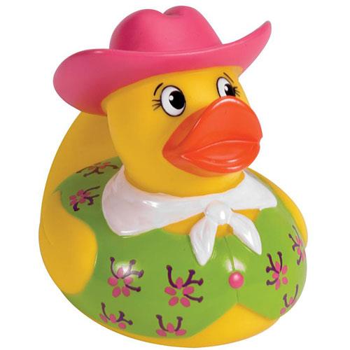 Schylling Rubber Duck Cowboy (Pink)