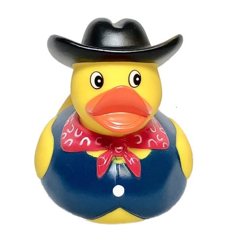 Schylling Rubber Duck Cowboy (Black)