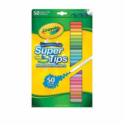 Crayola 50 Washable Super Tips Markers