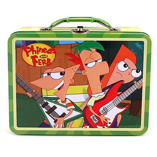 Disney Phineas and Ferb Tin Lunch Box (Green)