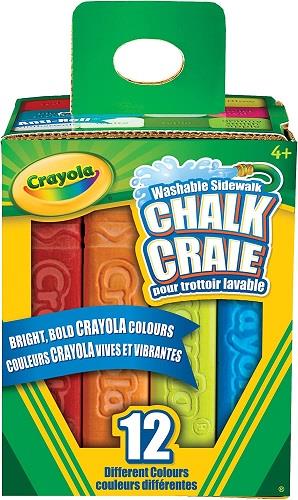 Crayola Washable Sidewalk Chalk (12 Pcs) - Jouets LOL Toys