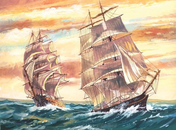 Paint By Numbers Sailing Ships - Jouets LOL Toys
