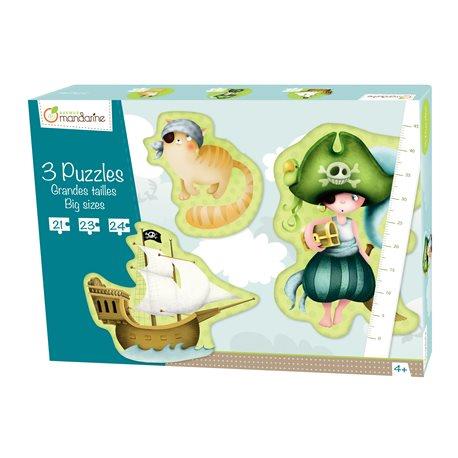 Avenue Mandarine Puzzle Giant Pirate 3-in-1 - Jouets LOL Toys
