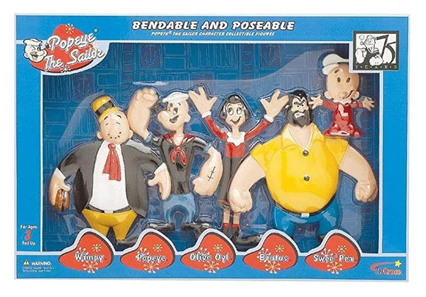 Popeye Bendable Figures Set - Jouets LOL Toys
